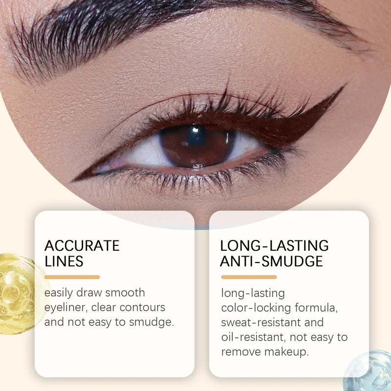 Waterproof Eyeliner Pencil - Smudge-proof, Long-lasting, Creamy Gel Formula, 1 Piece