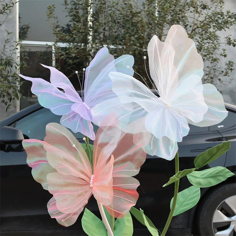Large 50cm Outdoor Hanging Butterfly Decoration for Weddings & Events