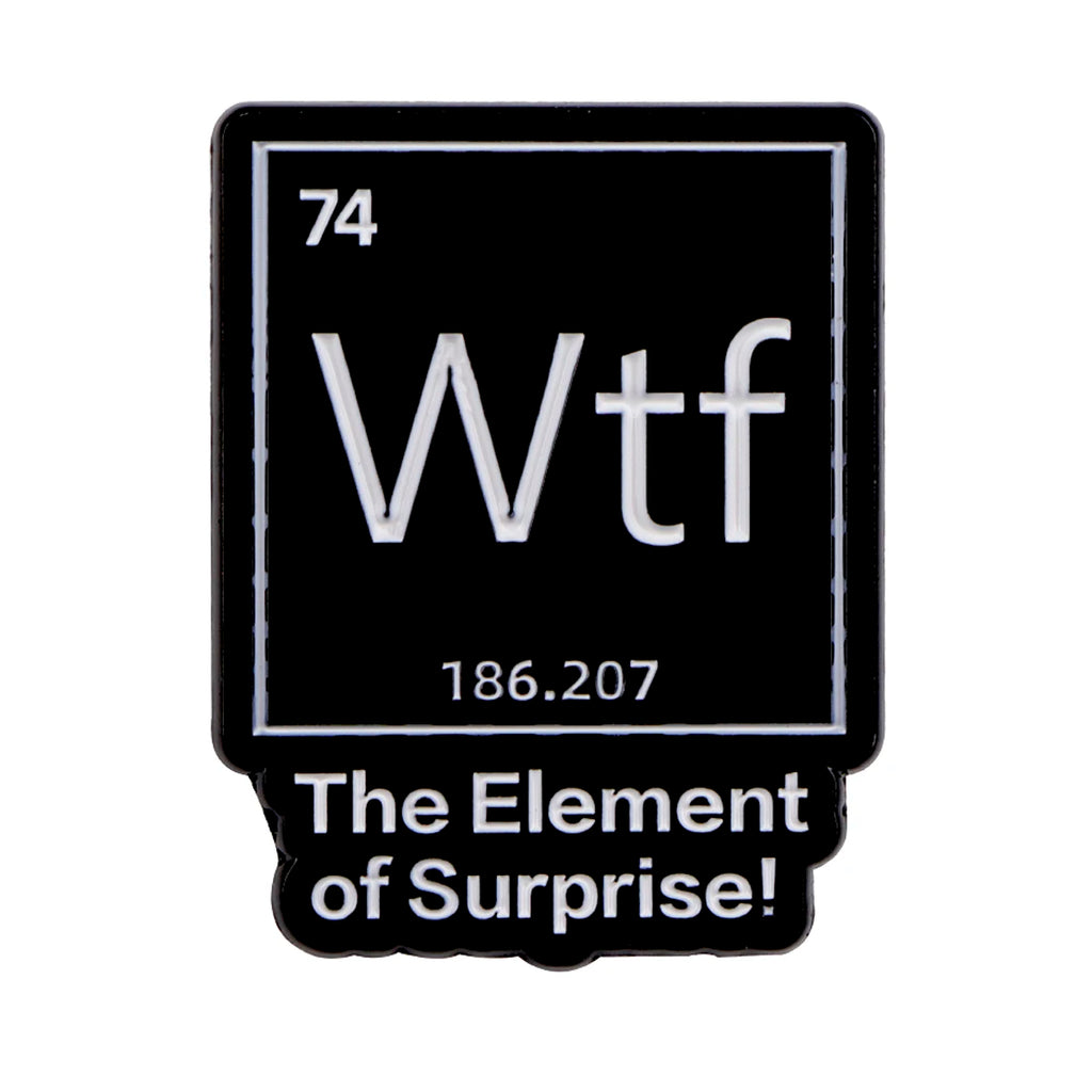 Chemical Element 74 Enamel Pins Lapel Badge Jewelry Gift for Women Men