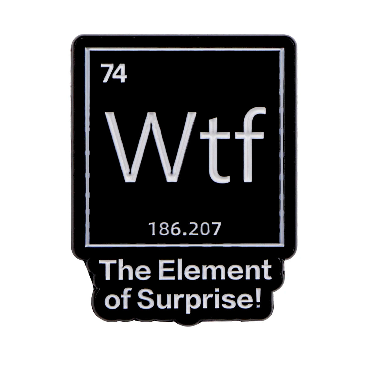 Chemical Element 74 Enamel Pins Lapel Badge Jewelry Gift for Women Men