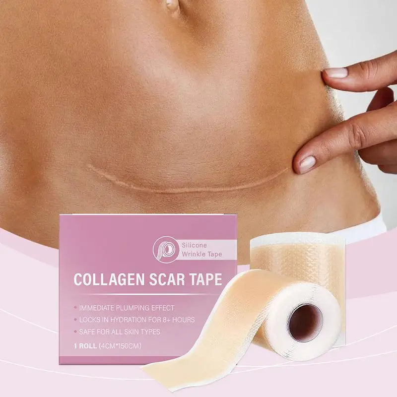 Silicone Scar Sheet Waterproof Breathable Painless Scar Repair Tape 4.2x5cm
