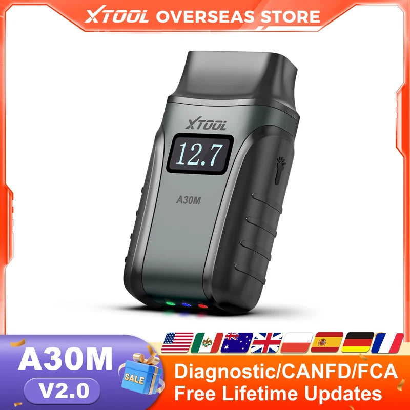 OBD2 Diagnostic Scanner with Auto VIN & Full System Check - Lifetime Free Updates