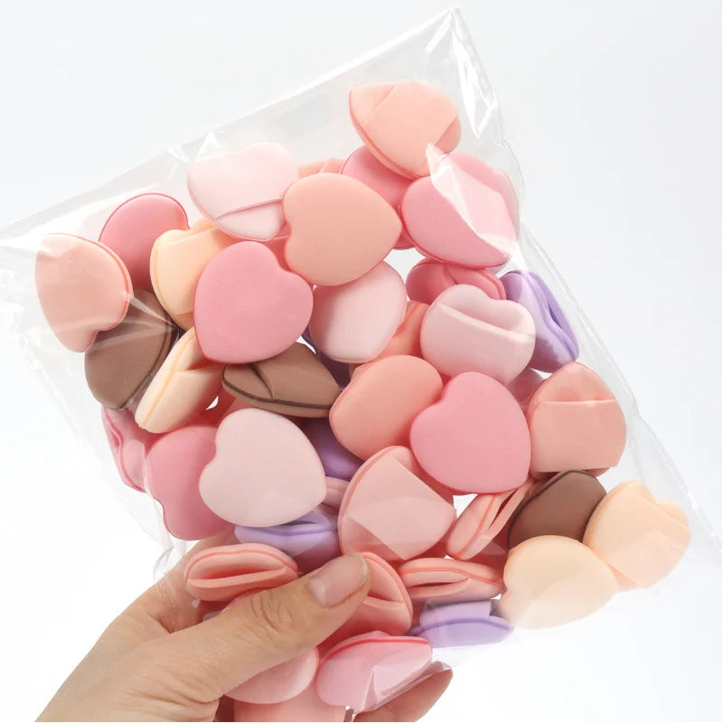 Mini Latex-Free Powder Puffs for Liquid Foundation Makeup - 50 Pcs