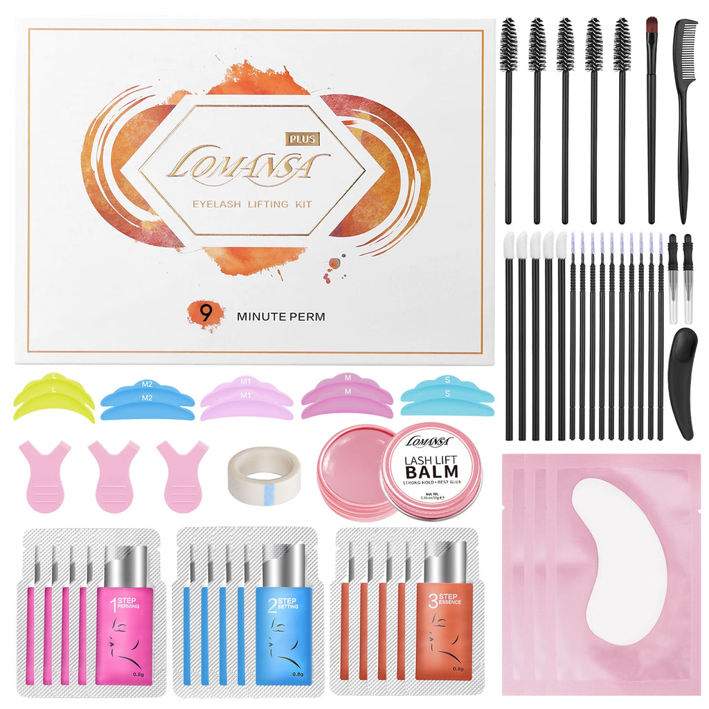 Lash Lift Eyelash Perming Kit with 8-12 Minutes Instant Curling & Lasts 6-8 Weeks