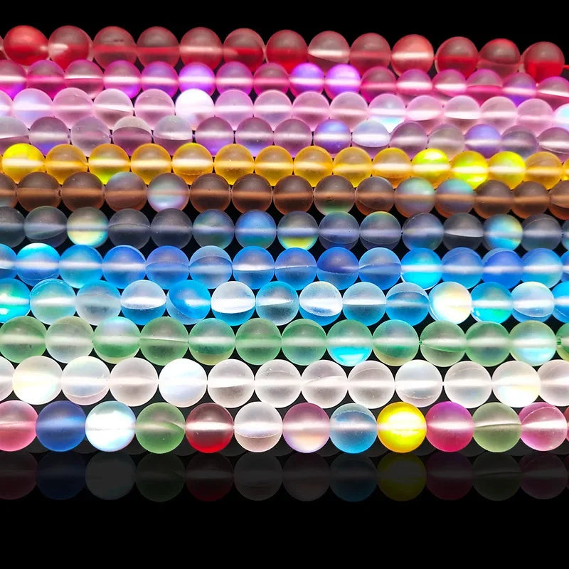 Loose Beads for Jewelry Making - Matte AB, Crystal & Moonstone Styles