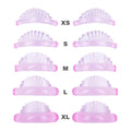 Pink Silicone Lash Lift Pads Shell Shape for Eyelash Extensions & Perms - Pack of 5
