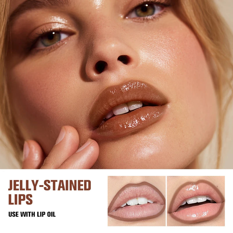 Long-Lasting Lip Contour Lip Stain & Lip Liner Pencil - Waterproof & Smudge-Proof, Dual-Sided Design, Multiple Colors