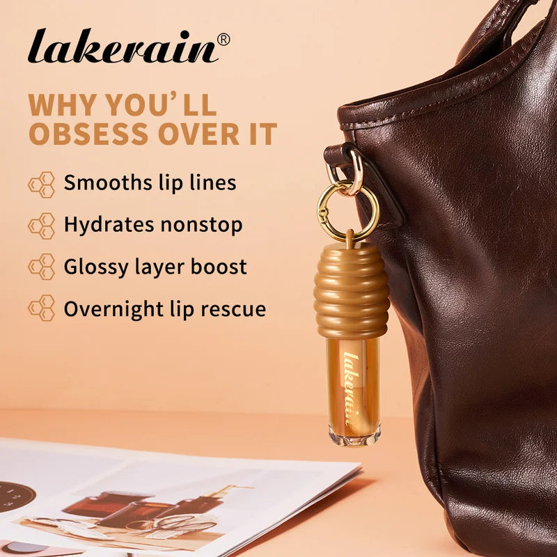 Honey Lip Gloss with Glossy Finish - Moisturizing Lightweight Lip Makeup