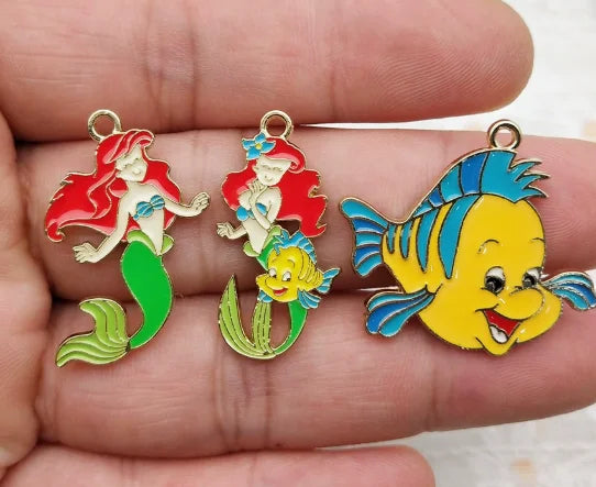 10 Pcs Jewelry Charms Set for Earrings Pendants Necklaces Bracelets DIY Accessories