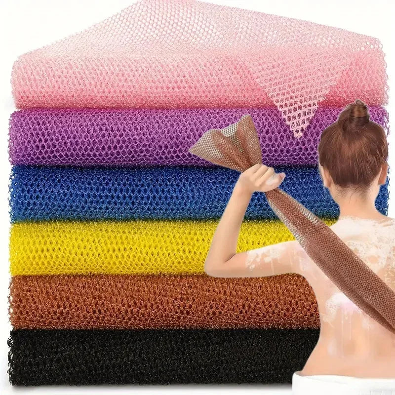 Exfoliating Mesh Bath Loofah Sponge Double-Side Washcloth for Smooth Skin