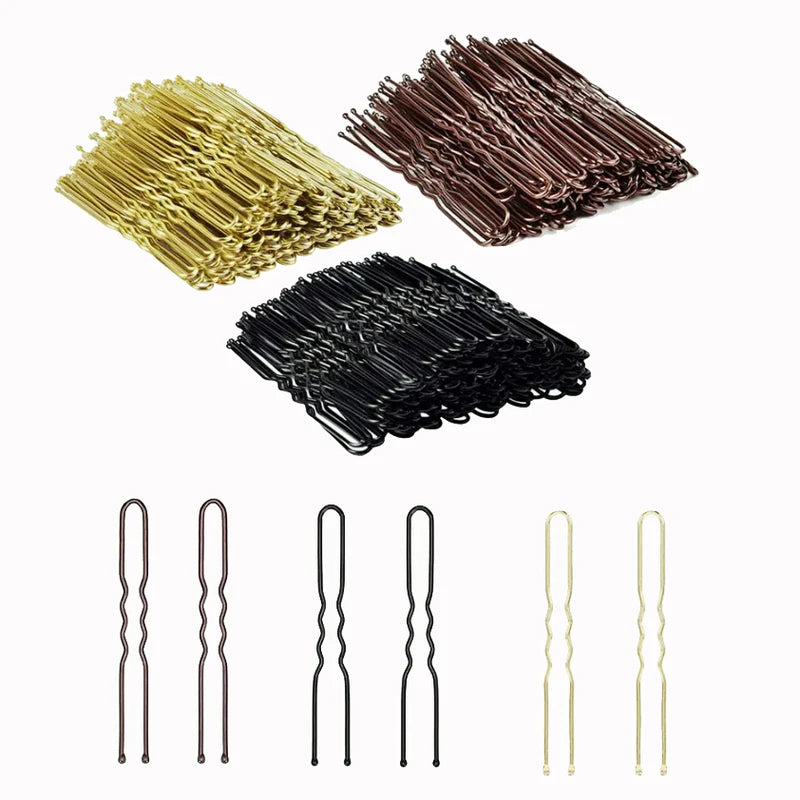 Salon Hair Clips 6cm Waved U-Shaped Hair Pins Hair Accessories for Women