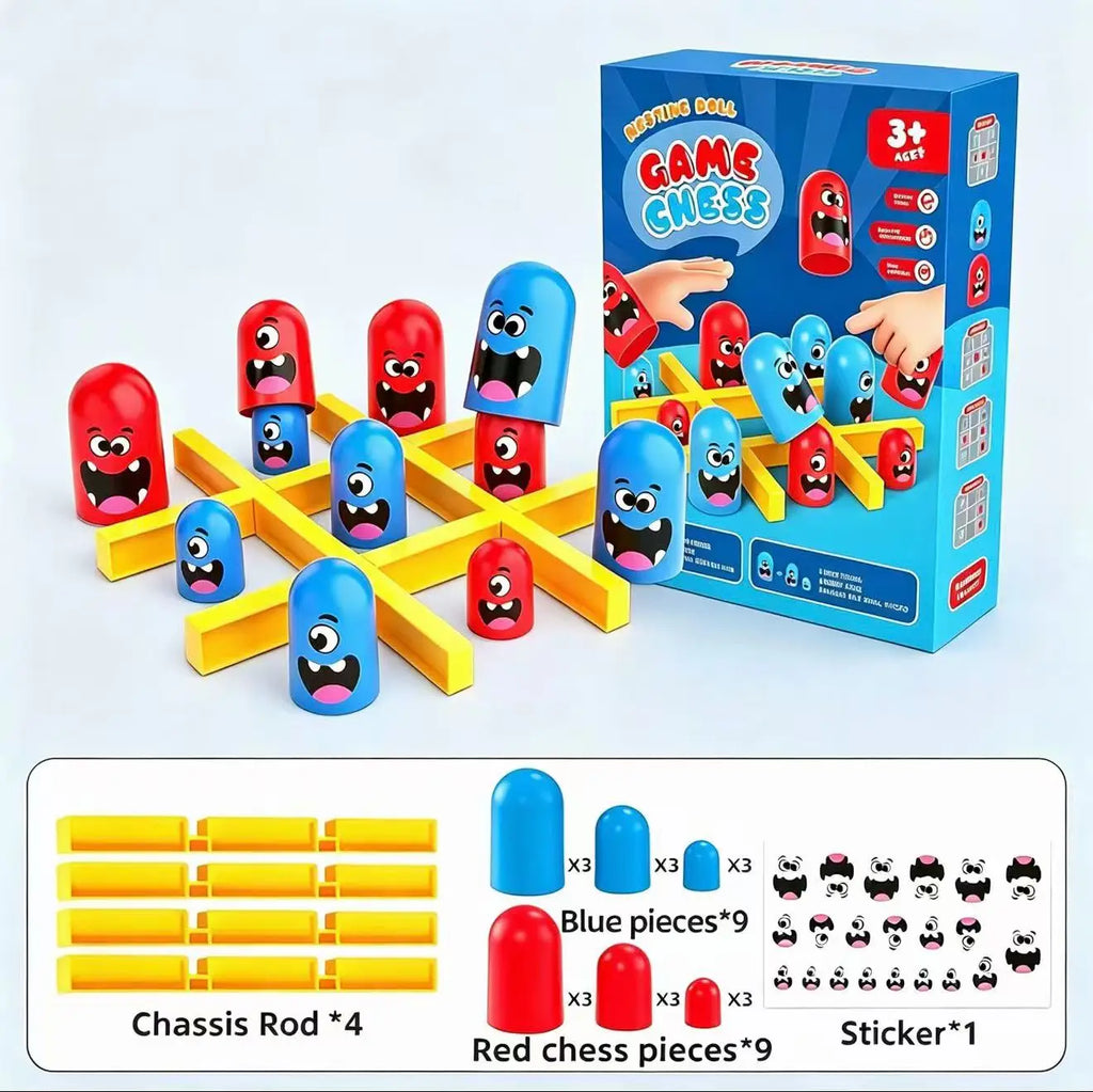 Stacking Cups Tic-Tac-Toe Game for Kids - Parent-Child Interactive Board Game