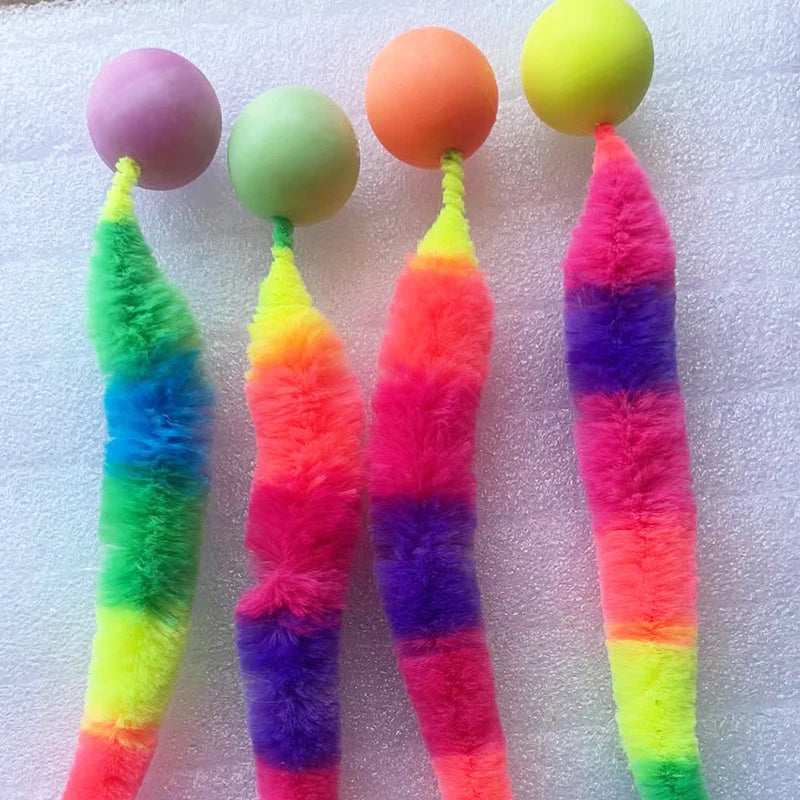 Interactive Cat Toy Bouncing Ball Puzzle Teasing Toy for Indoor Cats