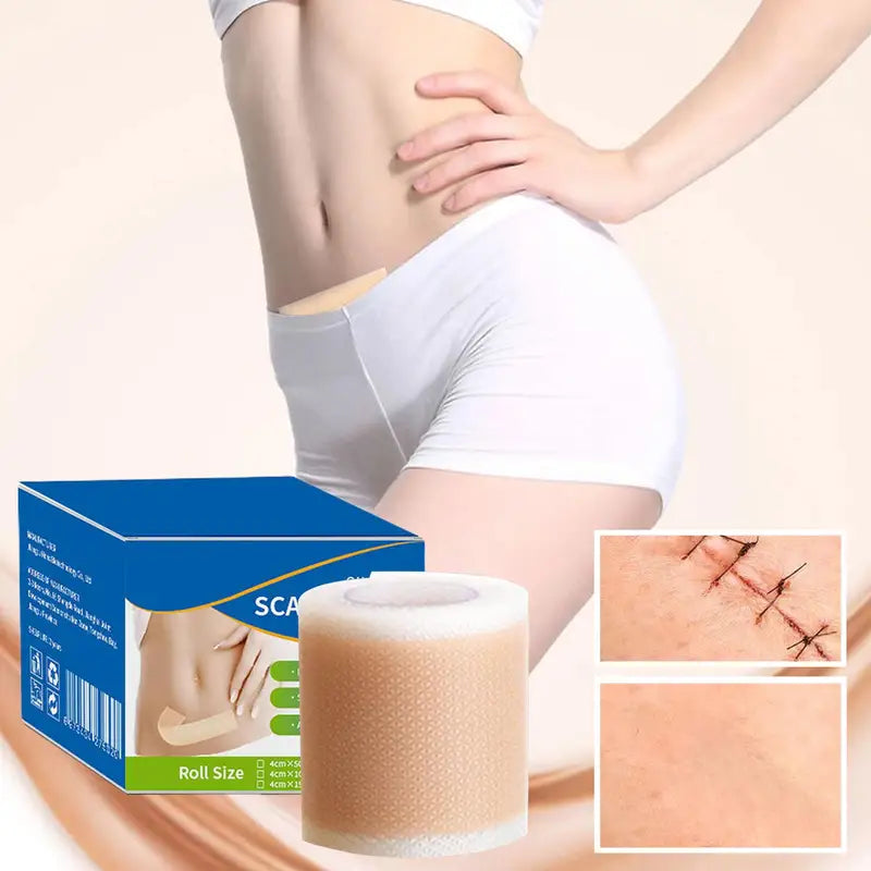 Silicone Scar Sheets Self-Adhesive Waterproof Skin Care Tape 4cm x 50cm