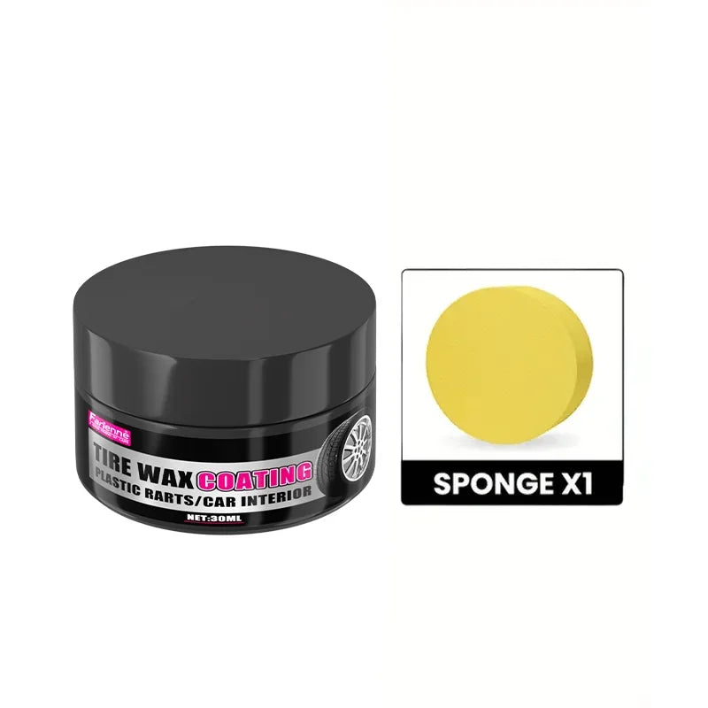 Black Coating Paste for Plastic & Rubber Repair - Automotive Tire Interior Wax