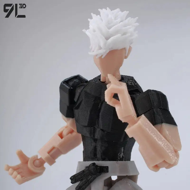 Articulated Anime Action Figure Toy Set with Interchangeable Parts - 14cm Collectible Display Model