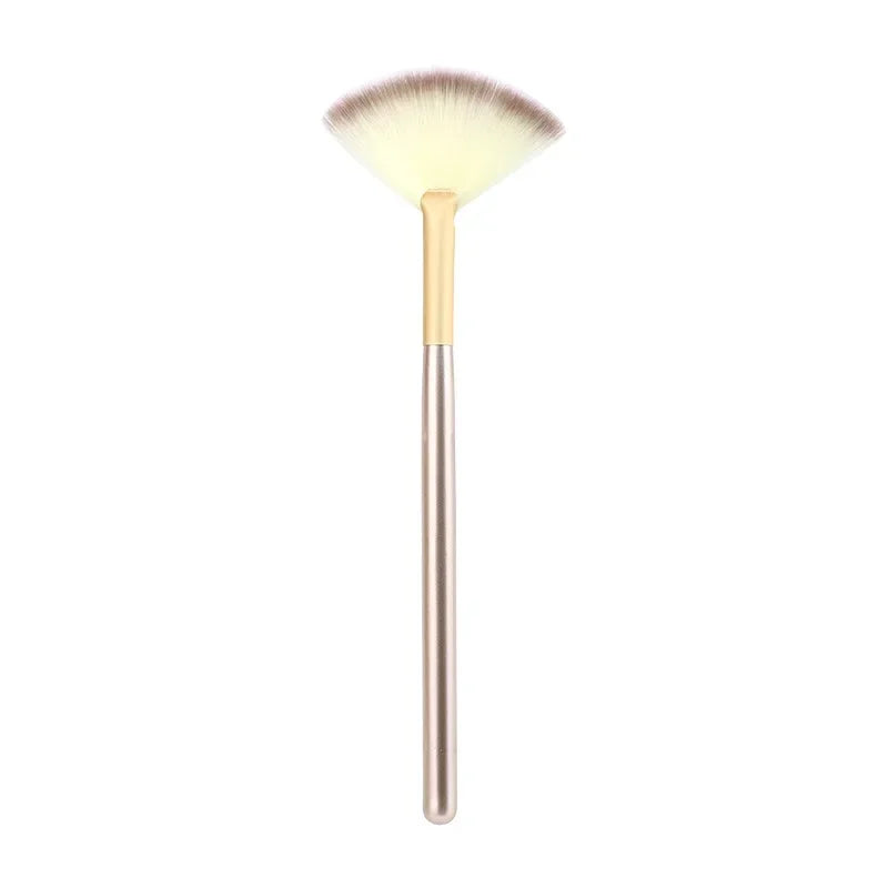5-Piece Facial Makeup Brush Set with Wooden Handles and Soft Fiber for Glycolic Peel Masks