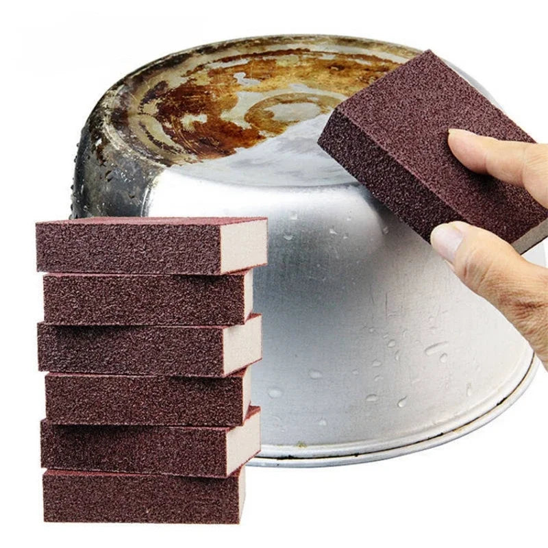 Magic Sponge Eraser Cleaning Brush for Kitchen and Stove Top - Emery & Silicone Carbide