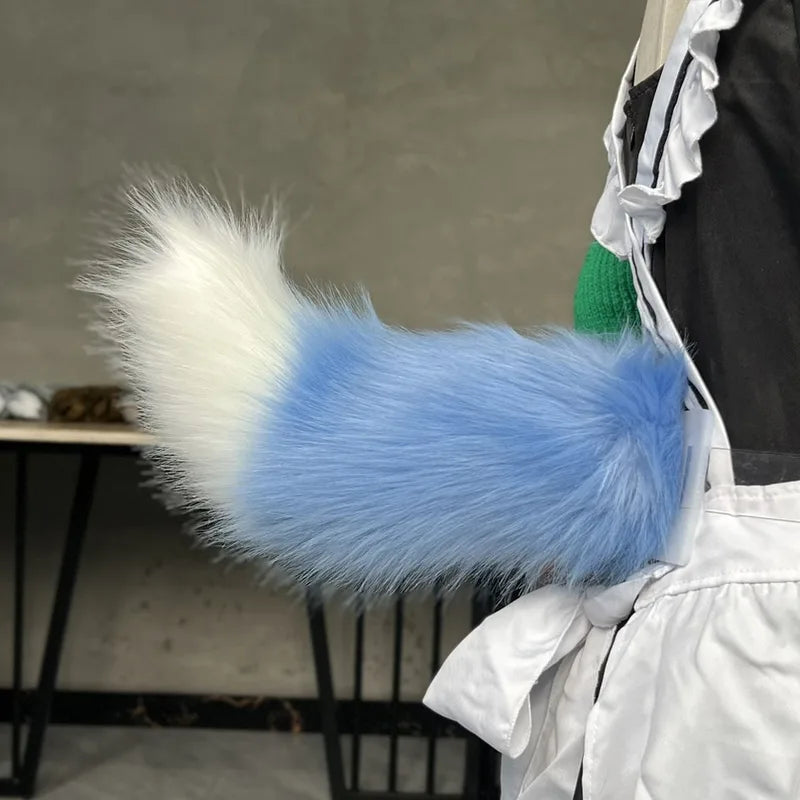 Furry Animal Tail Costume Accessory - Moving Shake Tail for Cosplay & Halloween