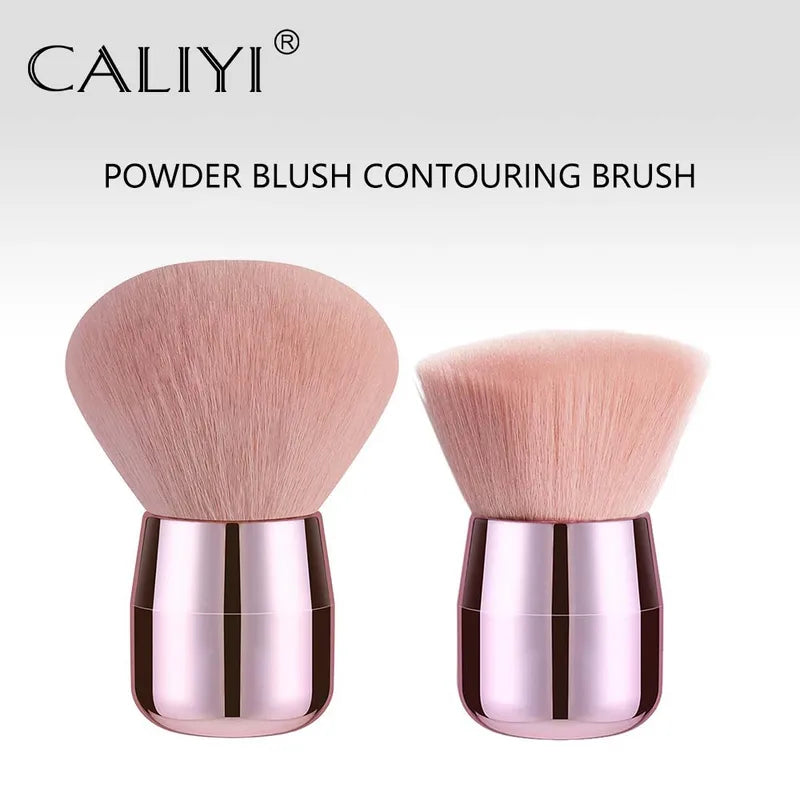 Mini Fluffy Powder Blush Brush Set for Women & Girls – Portable Makeup Tools