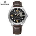 Men's Quartz Watch 3ATM Waterproof Shockproof Leather Casual Business Wristwatch