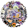 Halloween Bat Stickers Pack - Purple Bat Wall Decals for Laptop & Wall Decor