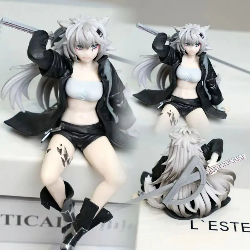 15cm Anime Arknights Amiya & Lappland PVC Action Figures Set - Kawaii Collectible Toys
