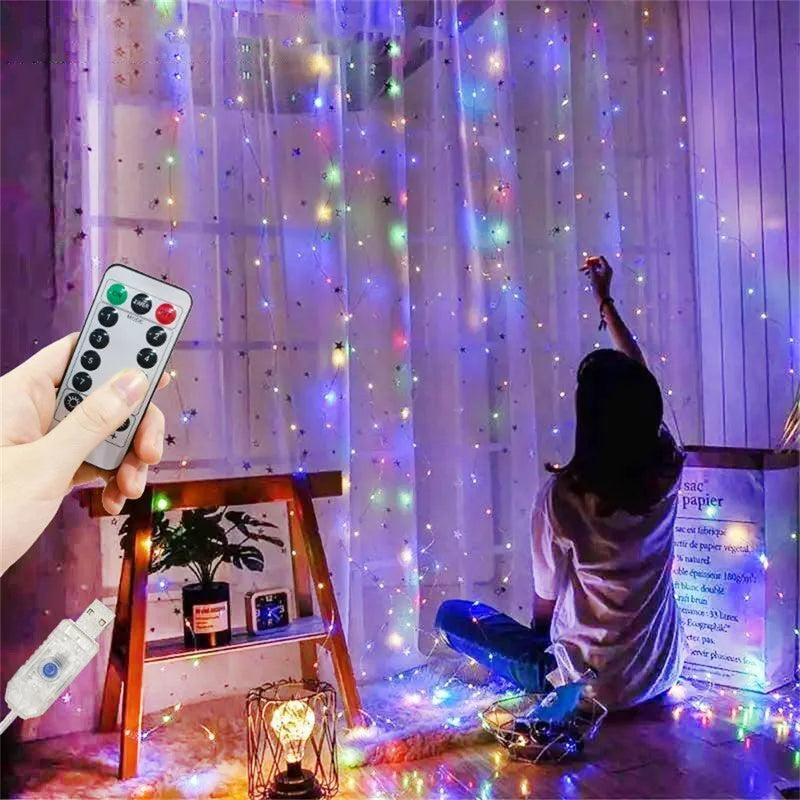 USB Fairy String Lights with 8 Modes for Holiday Wedding Home Garden Decor