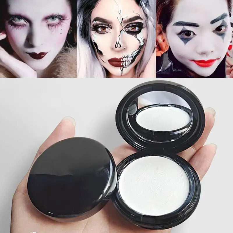 White Body Paint & Foundation for Halloween Cosplay Face & Body Makeup