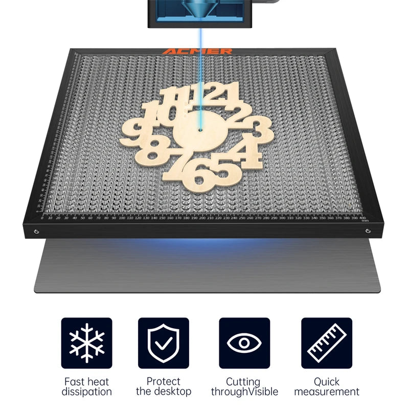 Laser Engraving Table Honeycomb Panel Bed for CO2 Laser Cutting 400x400mm