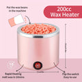 Hair Removal Wax Melting Machine & Wax Warmer Set with 8 Packs of Wax Beans and Nose Hair Wands
