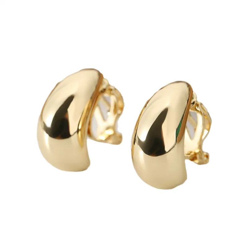Elegant Water Droplet Shape Earrings for Women - Luxury French Ear Clips