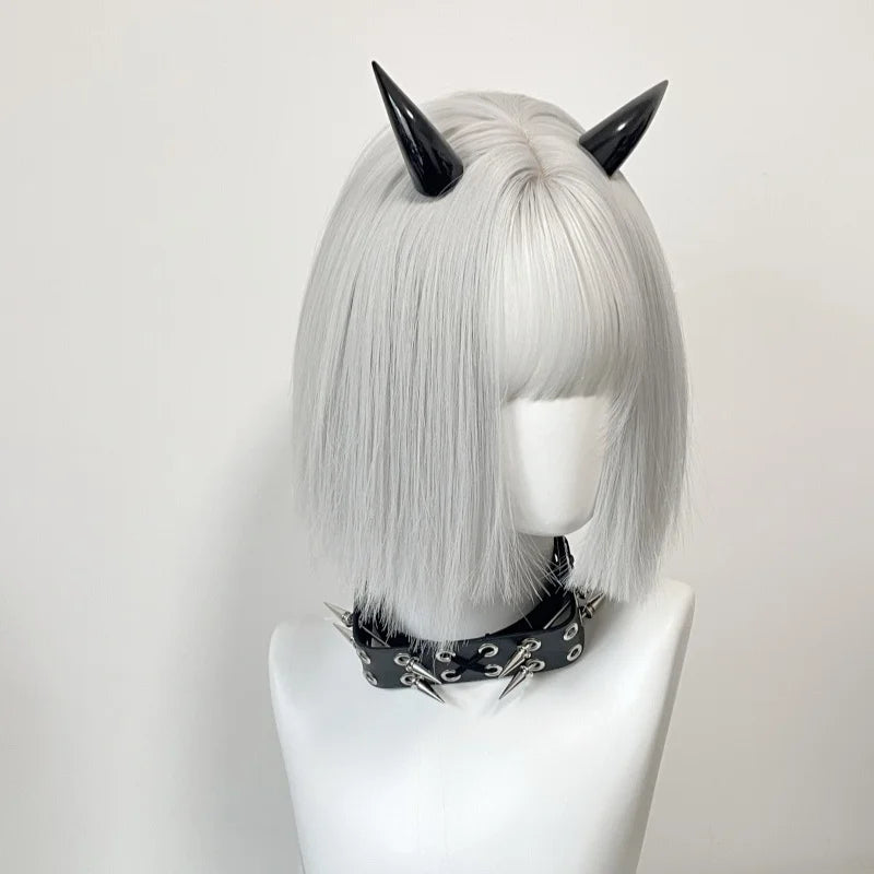 Halloween Demon Horn Hair Clips - Gothic Punk Hair Accessories for Cosplay & Parties