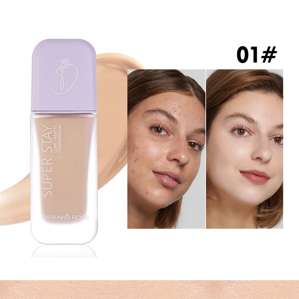 Long Wear Matte Foundation with Buildable Coverage - All Shades, 30ml Liquid Face Makeup