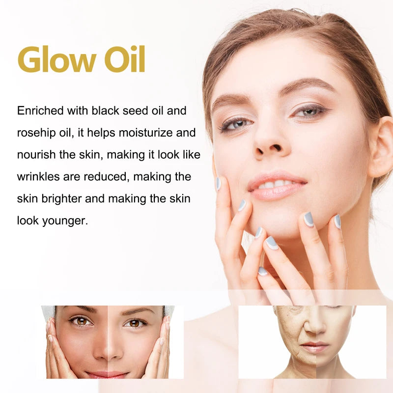 Anti-Aging Face Oil with Hydrating & Brightening Benefits - Rosehip & Natural Oils, 30ml & 50ml Variants