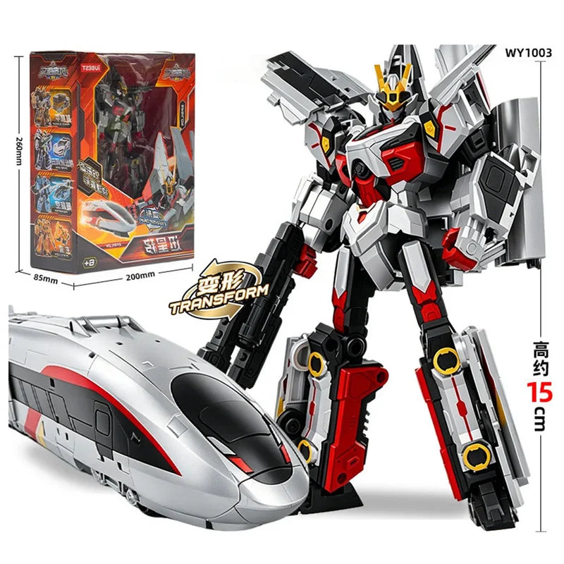 Transform Mech Robot Model with Prop - 15cm Action Figure, Multiple Colors