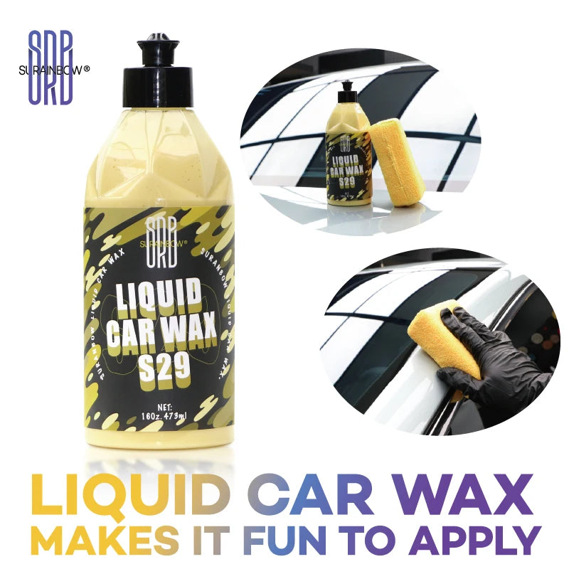 Liquid Car Wax with Carnauba Shine - All Colors, Superior Protection for All Paints