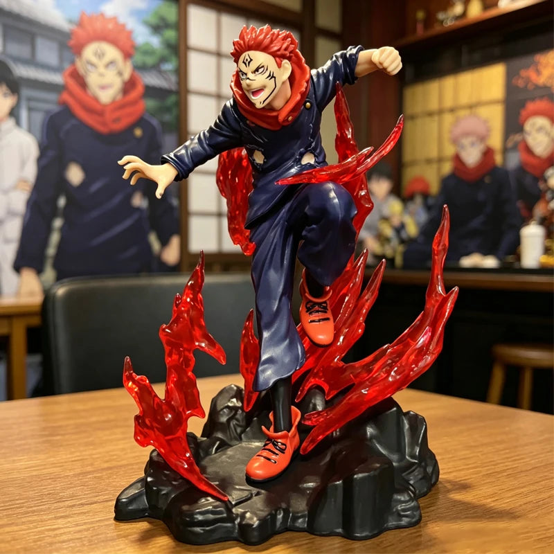 Anime Action Figure Ryomen Sukuna Statue Collectible Doll Model Toy - Multiple Colors