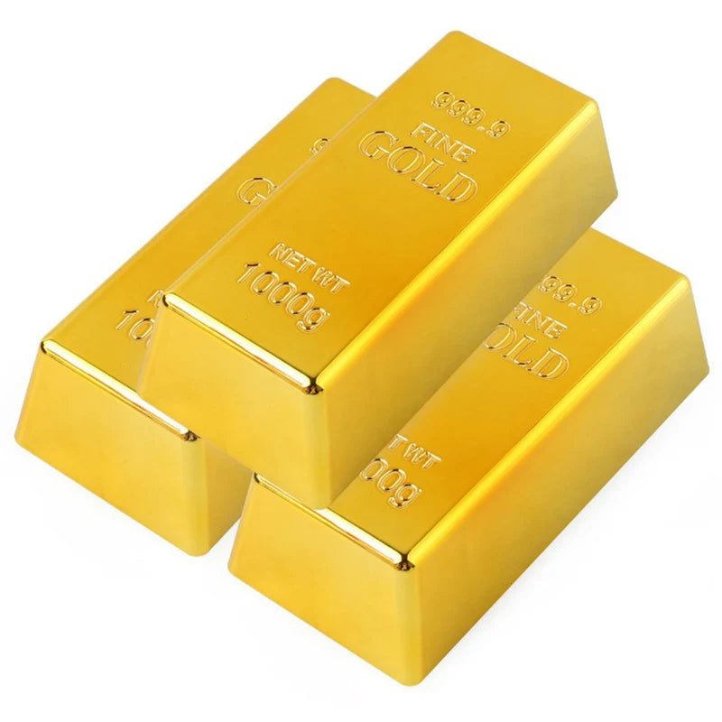 Gold Bar Paperweight Home Decor Bullion Simulation Gift