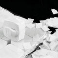 12 Pcs White Snowflake Paper Magic Props for Illusions and Stage Tricks
