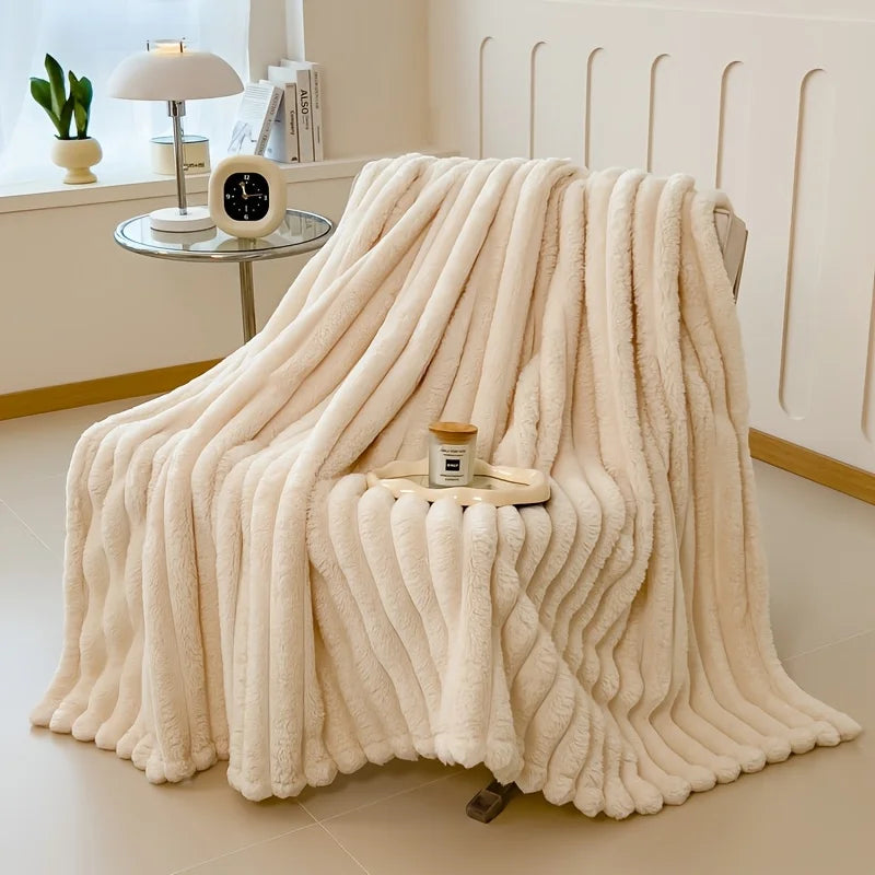 Multifunctional Flannel Blanket - Soft Warm Bed Sheet Sofa Throw Nap Cover