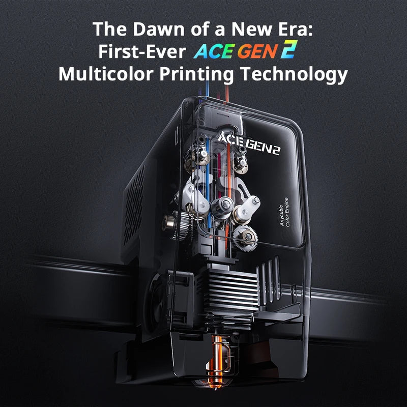 High-Speed 3D Printer with 4-Color Printing and Auto Leveling - Max 600mm/s