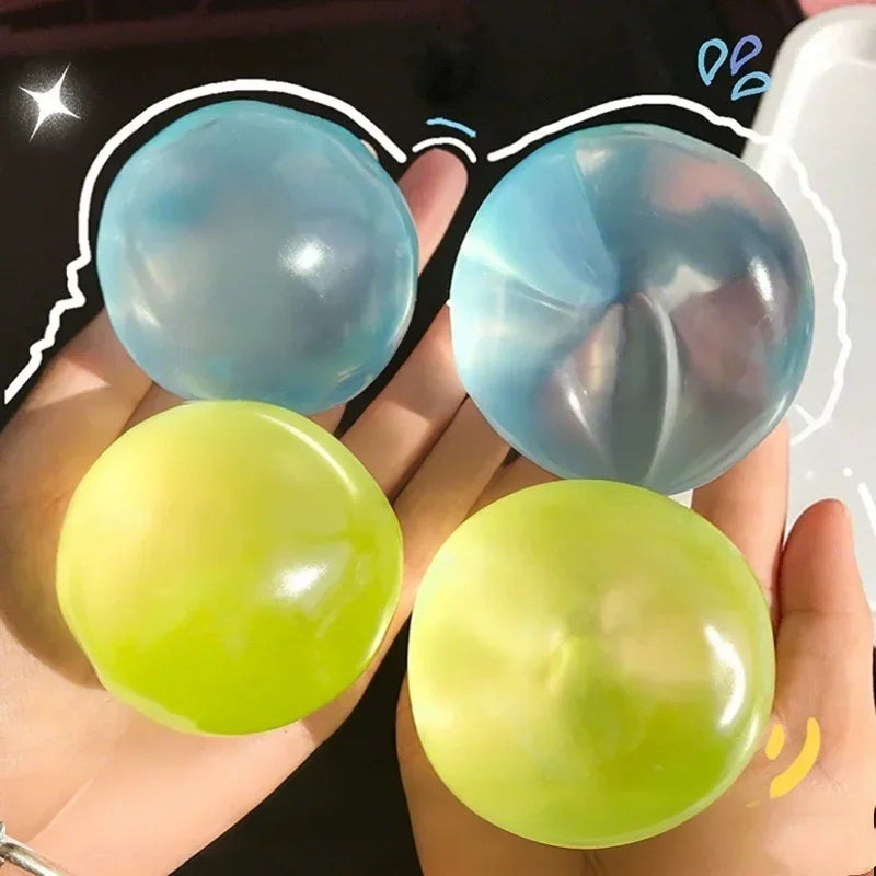 Transparent Coconut Oil Squeeze Toy - Sensory Fidget Stress Relief for Adults