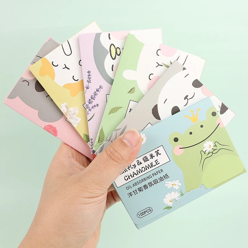 Oil Absorbing Blotting Paper Sheets for Face, Oil Control & Makeup Setting