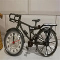 Retro Bicycle Alarm Clock Set Table Clock European American Style Grey