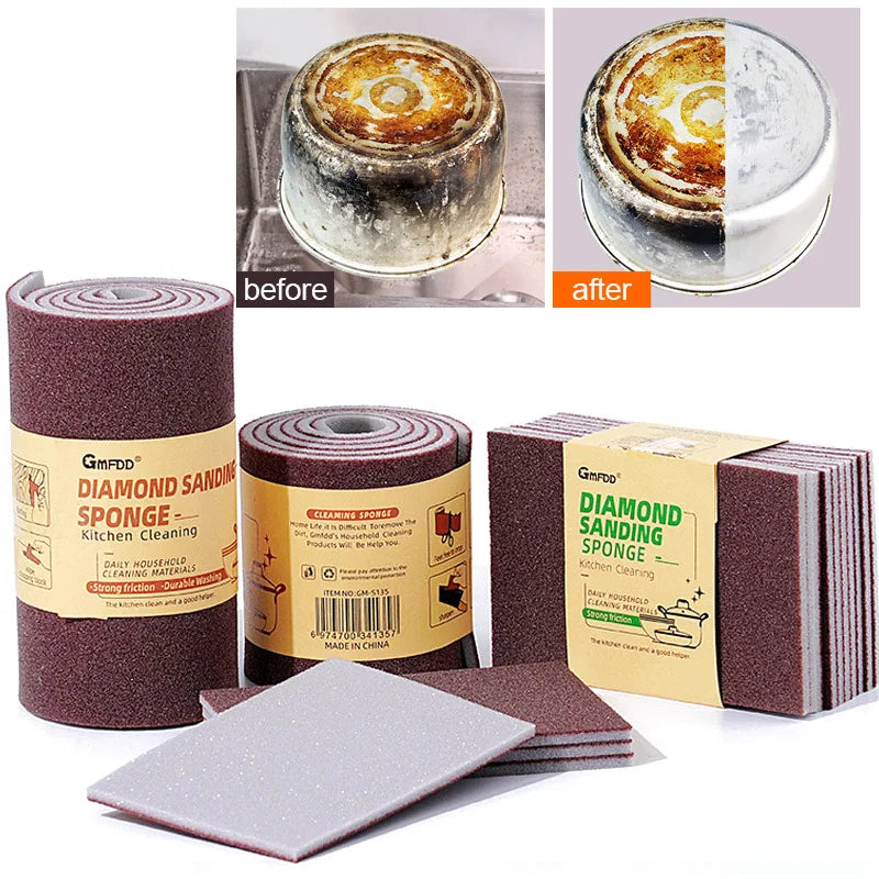 Magic Sponge Eraser for Rust and Stubborn Stain Removal - Kitchen Cleaning Tool