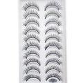 20 Pairs Natural 3D Mink False Lashes Dense Cross & Messy Eye Makeup Extensions
