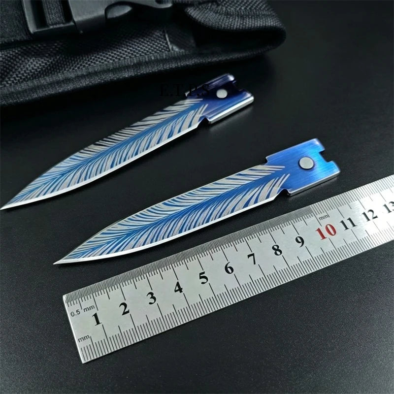 Multifunctional Outdoor Survival Knife with Nylon Sheath - 23cm Folding Blade
