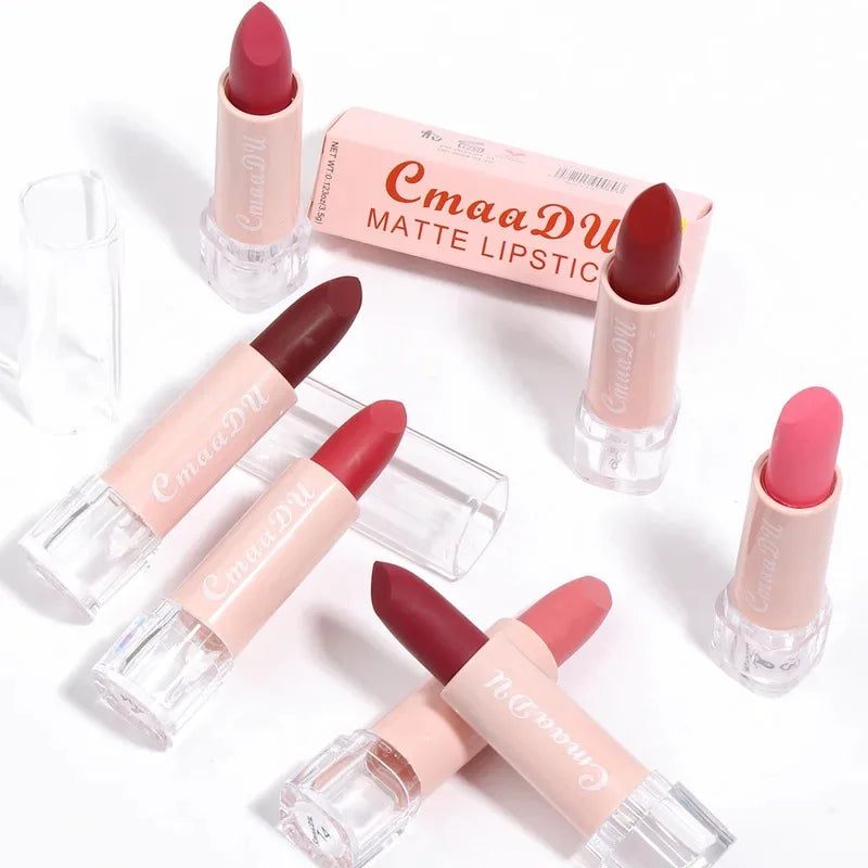 Matte Lipstick Set Long-Lasting Waterproof Lip Gloss Non-Stick Moisturizing