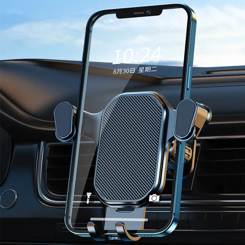 Car Phone Holder Mount Gravity Air Vent Clip Stand Universal 4.7-7 Inch Smartphone